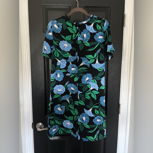 Ann Taylor | Floral Black and Blue Dress - Picture 4 of 8